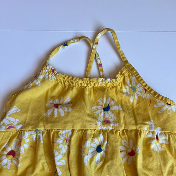 Hanna Andersson Yellow Floral Knit-Dress 130cm - Picture 3 of 6